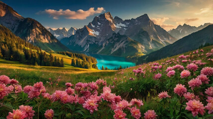 beautiful natural scenery background