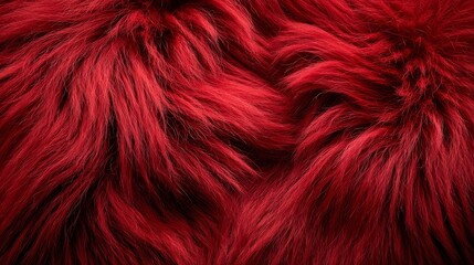 Naklejka premium Red fur texture