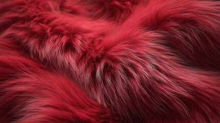 Fototapeta premium Red fur texture