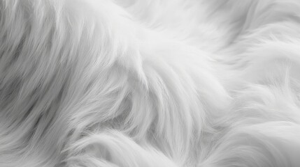 Soft white fur texture