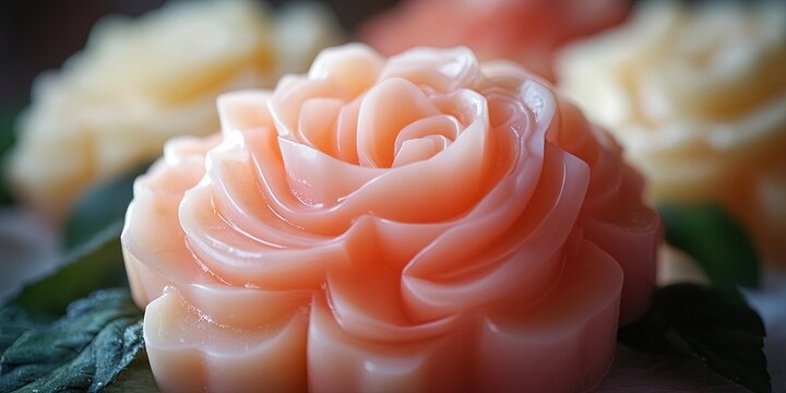 photo of homemade rose soap 