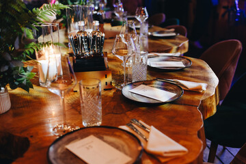 Elegantly Set Rustic Dining Table