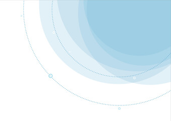 abstract blue circles and orbit background