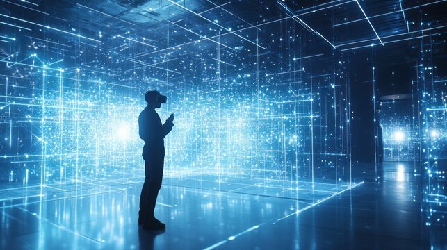 Navigating digital landscapes with augmented reality interface display