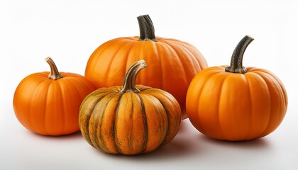 Obraz premium pumpkins isolated on transparent background