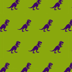 Playful colorful dinosaur pattern
