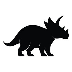 Triceratops Dinosaur Silhouette