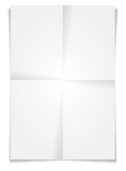 blank sheet of unfolded paper