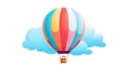 Obraz premium Colorful Balloon Design Cartoon Vector Illustration for Creative Projects