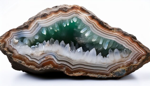 apophyllite geode geological crystals