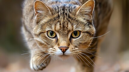 Cat Portrait with Striking Eyes