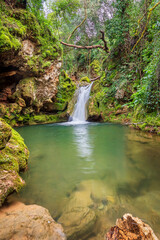 waterfall cascada agua landscape paisaje natural trekking