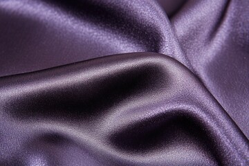 Obraz premium Purple silk fabric with smooth folds and shiny texture. Luxurious material detail suitable for textile and decor background.