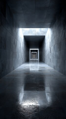 A close-up view of a tunnel-like structure with a dark background, representing internet infrastructure. The tunnel is illuminated in a bright white, gold, and silver tone, evoking a sense of advanced