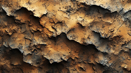 A detailed luxury brown concrete texture, rich in intricate patterns, ideal for use in ceramic wall and floor tiles, as well as 3D PBR materials, showcasing versatility in interior and architectural d