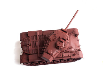 Scale model of old vehicle