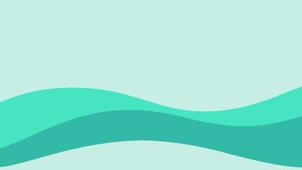 Abstract Mint Green Wavy Background For Web Design And Presentation