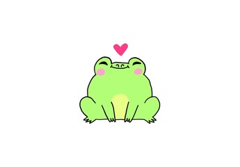 frog in love