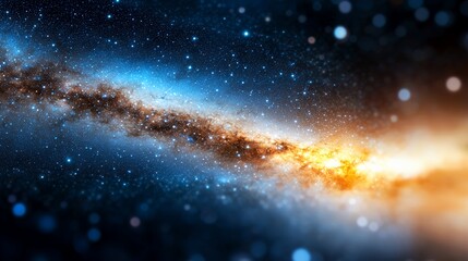 Galaxy Illustration with Stars