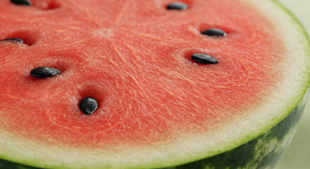 Refreshing Watermelon Slice Depicting Summer Season And Nutrient Rich Goodness