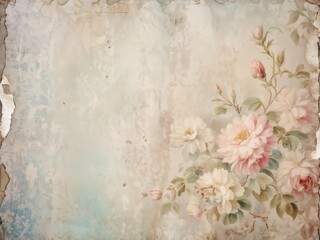 abstract background with flowers