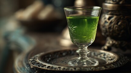 Absinthe shot. Premium photo