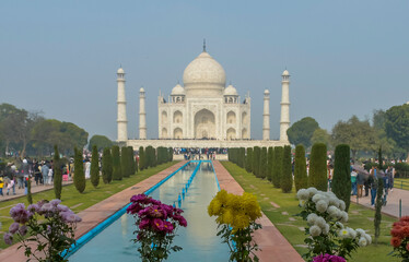 Taj Mahal in Agra Uttar Pradesh is a top tourism attraction of India and is a Mausoleum of Love