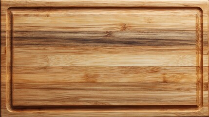 Fototapeta premium Empty wooden cutting board close up