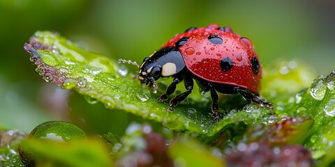 Obraz premium Ladybug on Leaf