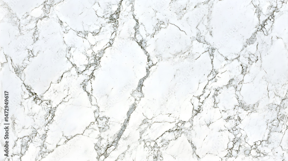 Poster elegant white marble background with intricate gray veins and textured surface, perfect for adding a