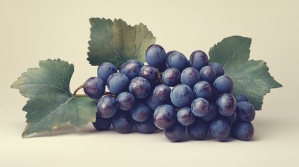 Fototapeta premium Fresh Blue Grapes