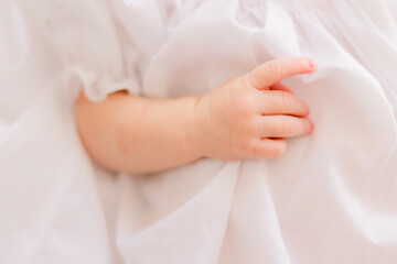 hand of a newborn baby