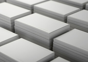 Obraz premium Blank business cards stacks