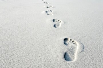 Footprints in the Sand A Journey's Path