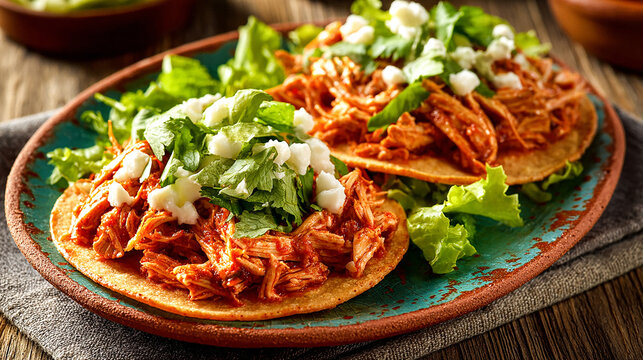 Tostadas de Tinga
