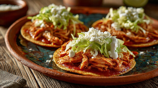 Tostadas de Tinga