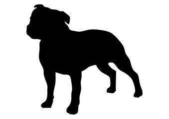 ブルドッグのシルエット