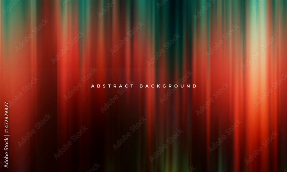 Poster abstract modern banner background design with red and green stripes. dark vector illustration
