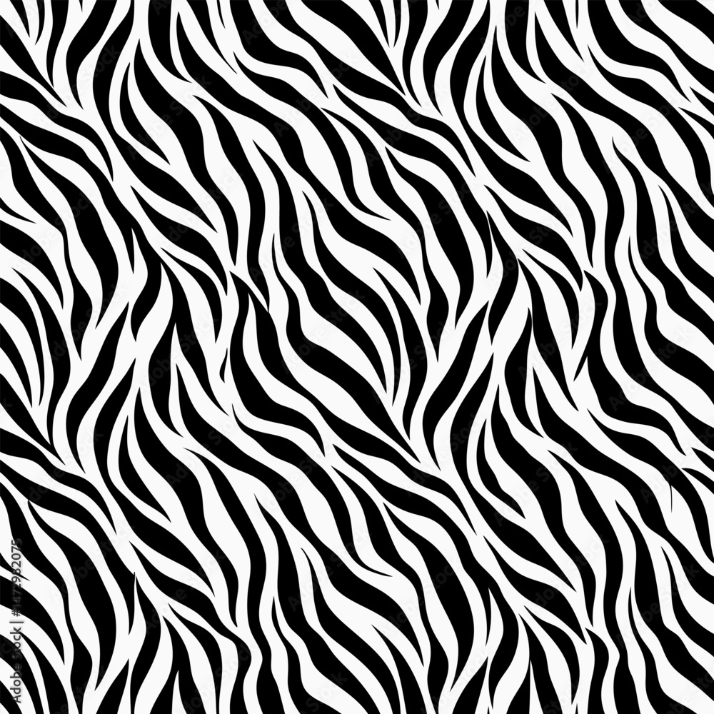 Poster zebra stripe pattern: an elegant, artistic zebra stripe pattern with a repeating design, perfect for