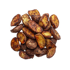 Obraz premium Crispy Roasted Potato Wedges, Seasoned and Golden Brown