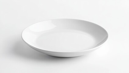 Empty white dinner plate