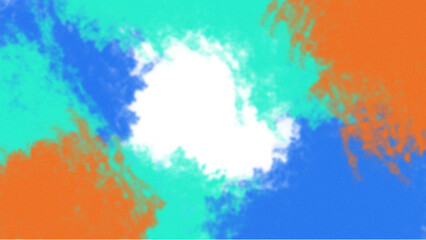 Paint an abstract background texture using bright colors with a contrasting color palette.