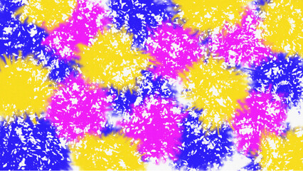 Paint an abstract background texture using bright colors with a contrasting color palette.