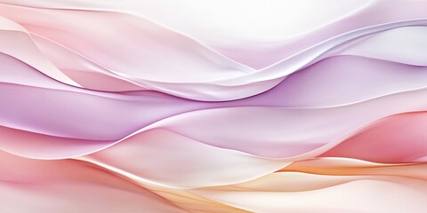 Fototapeta premium Pastel gradient wave flow with soft texture creates elegant abstract background art. Smooth layers in gentle modern minimal light design template.