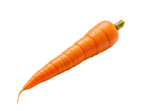 Yellow carrot root with vibrant color and fresh look, isolated. Generative AI