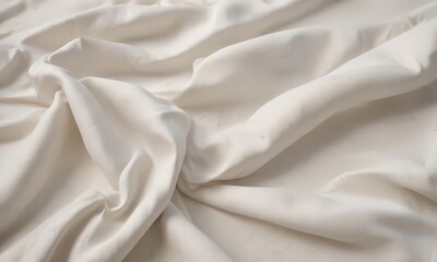 Obraz premium Antique white cotton, delicate creases, aged look, delicate wrinkles, vintage, photography