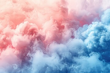 Colorful abstract smoke clouds in pastel hues.