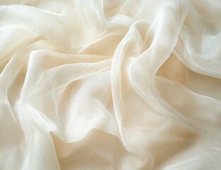 Obraz premium Soft, sheer fabric drapes elegantly