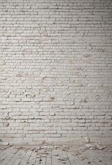 Weathered white brick wall, textured surface, grunge , decay, masonry, mortar