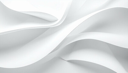 Obraz premium Flowing white abstract